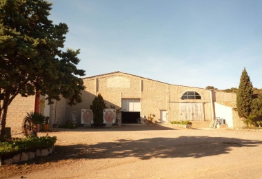 Vue extérieur de la cave de vinification