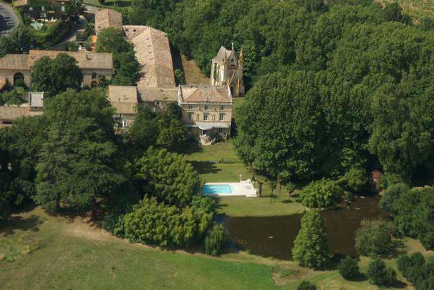 Vue du château de style Florentin